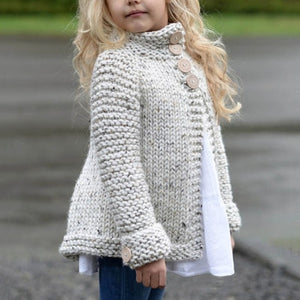 Speckled Knit Girl's Cardigan