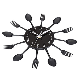 Kitchen Cutlery Wall Clock