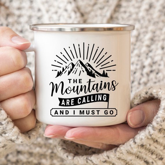 Enamel Camping Mug- 